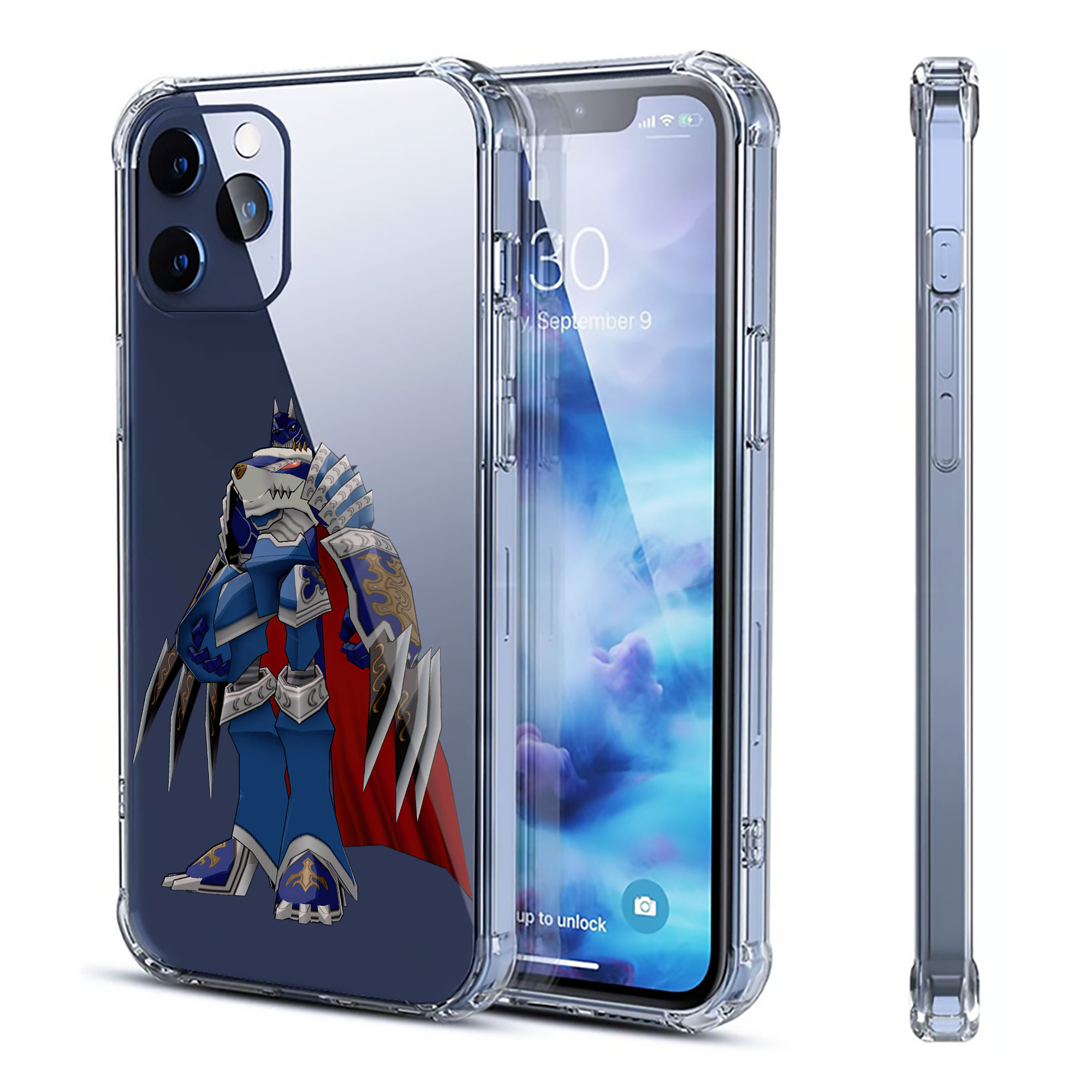 （画像用） Digimon デジタルモンスター/デジモン 【iPhone 12シリーズ対応】透明スマホケース（クリアソフトケース）